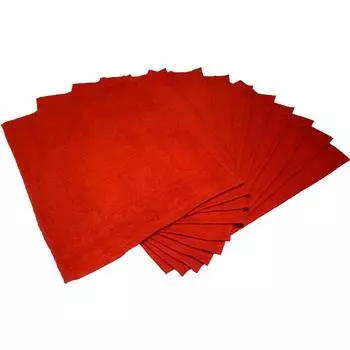 Yume Kobo из 33 Combed color made in Senshu полотенца 28 x 38 из [Выбрать цвета] полотенец, Япония, [Набор 10] (Красный сигнал)