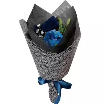 Yumegift Полотенце для букета S 3 цвета Темный цвет Полотенце Senshu Полотенце для рук с цветочным букетом (военно-морской флот)