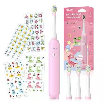 Yunchi K5 Electric Toothbrush 4 Sets Of Brush Head 1 Dust Cap Carton Packaging 1 Charging Line 4 Stickers чёрный