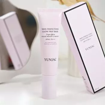 YUNJAC Skin Perfecting Glow Prep Base (SPF43 ПА+++) - Осветляющая грунтовка
