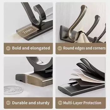 YUNJIEYA Black/Gun Grey Bathroom Door Hooks Clothes Hook Hanger Shelf Organizer Storage Shelf Wall Rack Kitchen Accessories