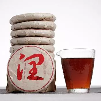 Yunnan Puerh Tea, Menghai Ripe Tea, Big Tree Tea, 100g Small Cake Cooked Tea