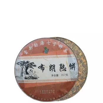 Yunnan Tea Tree King Puerh Чай спелый чайный пирог Коричневый спелый чайный пирог 357г/12.59унц.