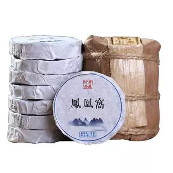 Yunnan Yiwu Pu er Raw Tea Мини-торт Qizi 7 штук - 49г