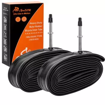YunSCM 2 700 25C трубчатая стенка Presta клапан 700 23C велосипедная камера для велосипеда 700 камера для шоссейного велосипеда 700 камера для покрышки 700 камера для шоссейного велосипеда 700 велосипедная камера 700 25C