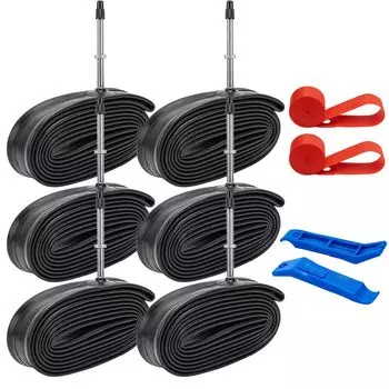 YunSCM 6 700 28C трубчатая стенка Presta style длинный клапан ободная лента покрышка 700 25C 700 велосипедная камера для велосипеда 700 700 32C шоссейная камера для велосипеда 700 покрышка камера 700 шоссейная