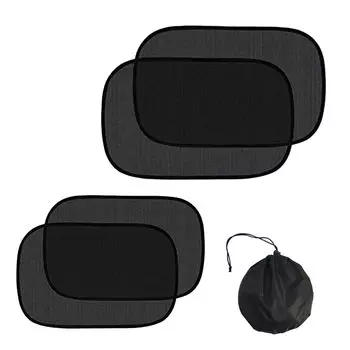 YuraYura Car Sun Shade Side, Static Cling Type, Set of 4, For Driver/Passenger Seat/Rear