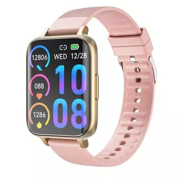 YurKem Беспроводная зарядка NFC Смарт-часы Bluetooth Вызов GPS Спорт Фитнес-трекер Обнаружение кислорода в крови SmartWatch чёрный