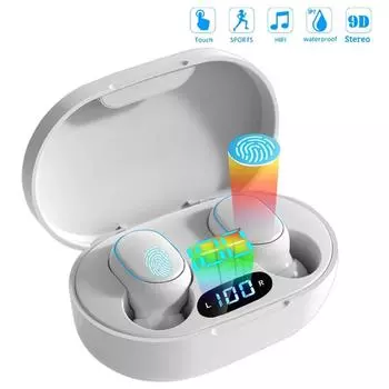 YurKem Беспроводные наушники 5,0 Bluetooth наушники HIFI звук без потерь гарнитуры спортивные мини TWS наушники для смартфона