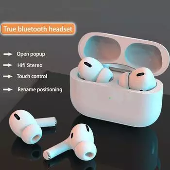 YurKem игровые беспроводные наушники Bluetooth 5,0 с GPS-позиционированием, смена имени, наушники с беспроводной зарядкой, гарнитура для IOS Android белый