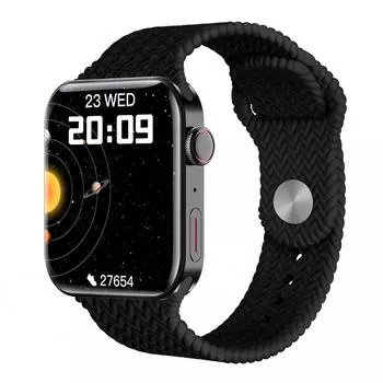 YurKem IWO Series 7, Bluetooth, умные часы с вызовом, водонепроницаемые, для мужчин и женщин, спортивный фитнес-трекер, умные часы чёрный