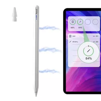 YurKem Магнитный стилус с беспроводной зарядкой для Apple Ipad Touch Pen Bluetooth Быстрая зарядка Карандаш Anti-Touch Tablet Pen белый