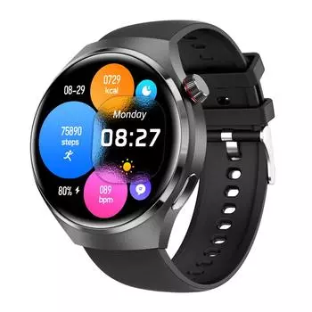 YurKem NFC Смарт-часы с беспроводной зарядкой AMOLED HD-экран Сердечного ритма Bluetooth-вызов Водонепроницаемый GPS Спортивный фитнес-трекер SmartWatch для Huawei