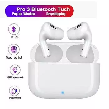 YurKem TWS Pro 3 HiFi Bluetooth 5,0 с шумоподавлением Стерео Беспроводная TWS Bluetooth-гарнитура Наушники для IOS Android Phone