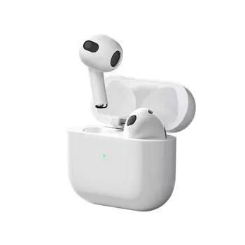 YurKem TWS Pro 4 Игровые беспроводные наушники Bluetooth 5.0 GPS-позиционирование Наушники-вкладыши Изменение названия наушников Беспроводная зарядная гарнитура белый