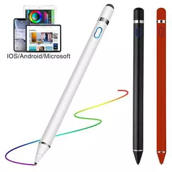 YurKem Универсальный стилус для Apple iPad Tablet Мобильный телефон Стилус для рисования Карандаш для телефона Планшет Ручка-карандаш для сенсорного экрана Android IOS белый