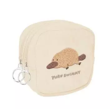 Yuru Swimmy Double Zipper Mini Pouch Kamonohashi