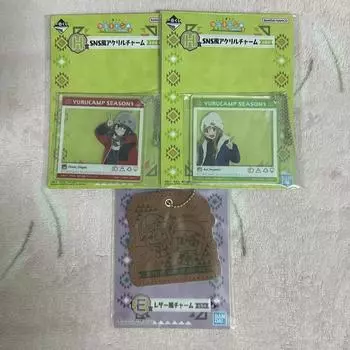 Yurucam Cheil Lottery Kuji Aoi Chiaki Sns Акриловый брелок кожаный чехол H Prize E Prize