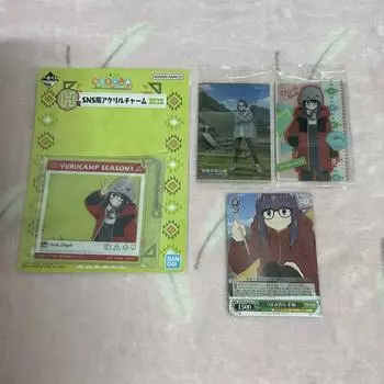 Yurucam Cheil Lottery Kuji Chiaki Sns акриловый брелок H Phase Wafer Kard черный