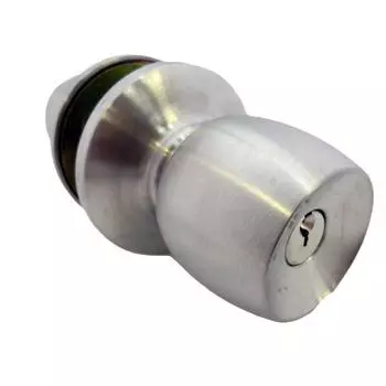 Yushin Showa Aluminum Sash Replacement Lock with Key Silver DAC-2