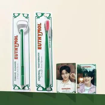 Yusi Mall Tongue Cleaner & Toothbrush Set Project (+ Byeon Woo-seok Transparent Photo Card)