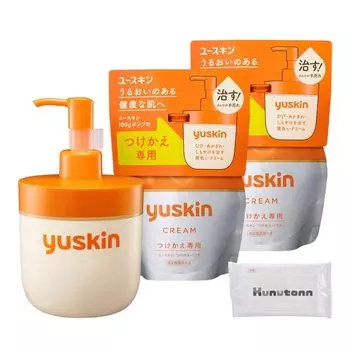 Yuskin Pump 180 г 1 шт. Сменный комплект 180 г 2 шт. Оригинальный логотип Kunutonn h Влажная простыня в комплекте + +