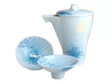 Yuto Blissful Half Sake Set x 1 Sakazuki x [Arita Ware] (Таккури / 2)