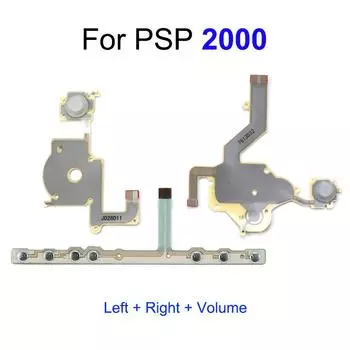 YuXi Замена для PSP 1000 2000 3000 Левая Правая Кнопки Функция Пуск Домой Громкость PCB Клавиатура LR Flex Cable Ремонтные детали