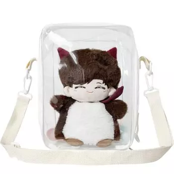 YUYAKESHI Ita сумка для чучела, полностью большая витрина, кукла на плечо, мягкая, легко брать, высота 25 см, 20-25 см, животные, снаружи, прозрачная, вместимость,
