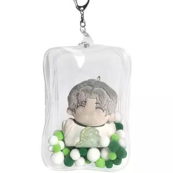 YUYAKESHI OB11 чехол для игрушек bjd trip прозрачная мягкая сумка Itaba для выходной куклы Для выхода брелок Nuiba пылезащитный для хранения (квадрат, помпоновый шар