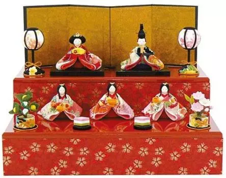 Yuzen Hina Set of [Hina Dolls] [Storage] Colorful Dolls, 5 1-622