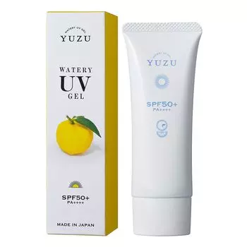 YUZU Watery UV Gel Daily Aroma Japan Сделано в Японии Yuzu Yuzu Солнцезащитный крем Citrus (40г) SPF50 + PA ++++ белый
