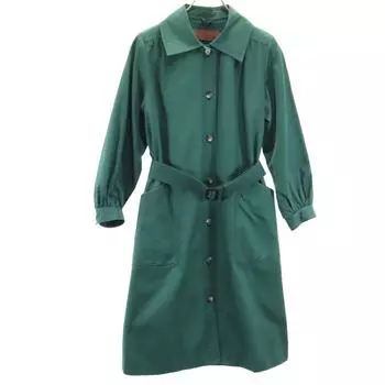 YVES SAINT LAURENT 90-е Старое пальто зеленое Женское Б/У