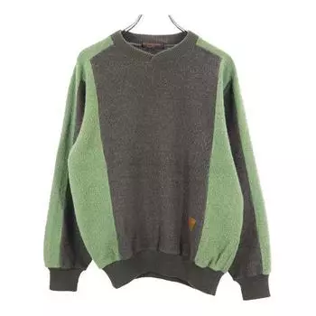 YVES SAINT LAURENT 90-е Винтажный свитер с длинным рукавом из шерстяной смеси Мужской Б/У