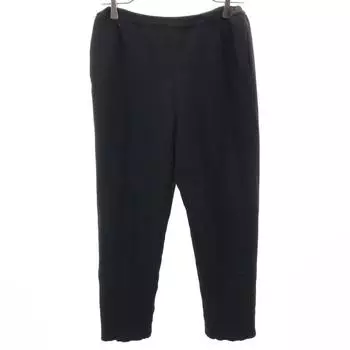 YVES SAINT LAURENT 90s Old knit Cropped pants No. 9 black Women Used