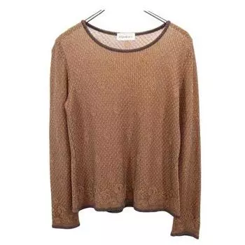 YVES SAINT LAURENT made in Japan Overall handle Long sleeve knit sweater Women Used