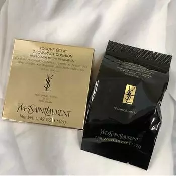 Yves Saint Laurent НОВЫЙ розовый сетчатый кушон, сменный блок, один предмет / естественное сияние / высокая степень покрытия, BR20, 1 шт.
