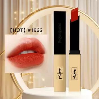 Yves Saint Laurent Rouge Pur Couture The Slim Leather-Matte Lipstick-0,08 унций/2,2 г #21#1966 1966 - ROUGE LIBRE