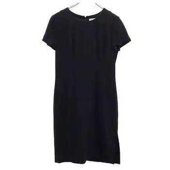 YVES SAINT LAURENT Sanyo Shokai Wool Blend Short sleeve one piece Women Used