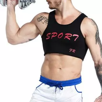 YW мужские спортивные футбольные гантели из неопрена для тренировок, защита груди, спортивный жилет для спортзала S чёрный