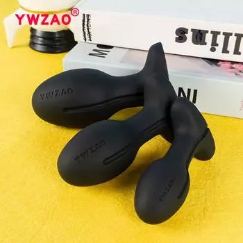 YWZAO Anal Plug Liquid Silicone Soft Venting Design Use When Going Out G58 M 3.5cm