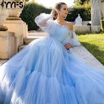 YYFS Women s Fashion Spring Fall Long Sleeve High Waist One Shoulder Cocktail & Evening Dresses