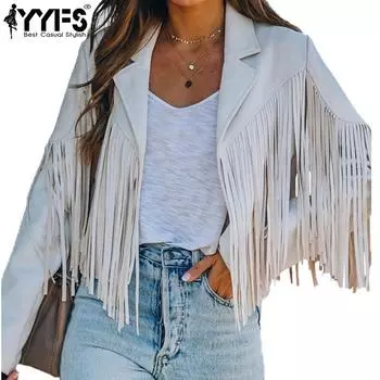 YYFS Женская мода повседневная однотонная принтованная куртка и пальто с длинным рукавом и воротником-поло на осень-зиму XXL