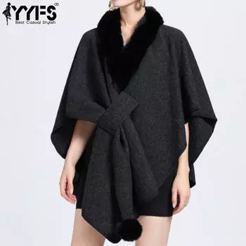 YYFS Женская мода Повседневная Осень Зима Однотонные принты Короткие рукава Куртки и пальто Пуховики Size: One Size чёрный