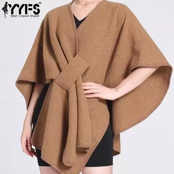 YYFS Женская мода Повседневная Осень Зима Однотонные принты Короткие рукава Куртки и пальто Пуховики Size: One Size верблюд