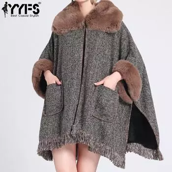 YYFS Женская мода Повседневная Осень Зима Однотонные принты Длинные рукава Куртки и пальто Пуховики One size хаки