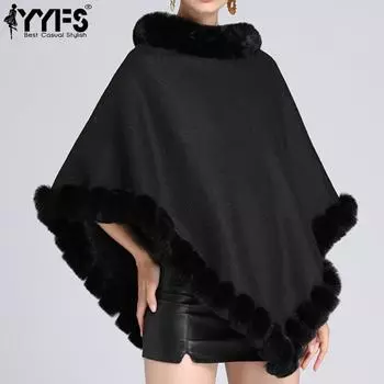 YYFS Женская мода Повседневная Осень Зима Однотонные принты Рукава 1/2 Куртки и пальто Пуховики One Size чёрный