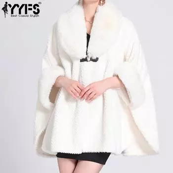 YYFS Женская мода Повседневная Осень Зима Однотонные принты Рукава 1/2 Куртки и пальто Пуховики Size: One Size белый