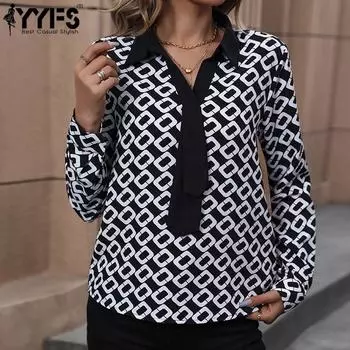 YYFS Женская мода Повседневная Осень Зима Длинные рукава Поло-воротник Пуловеры и Длинные рукава S чёрный