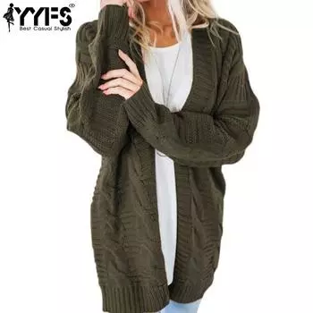 YYFS Женская мода Повседневный Осень Зима Однотонный Принт Длинный Рукав Свитера S